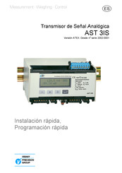 Vishay Precision Group AST 3IS Instalación Rápida, Programación Rápida