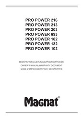 Magnat PRO POWER 203 El Manual Del Propietario