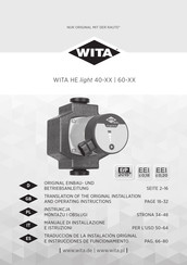 WITA HE light 60 Serie Traducción De La Instalación Originale Instrucciones De Funcionamiento