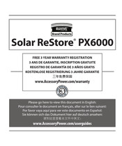 ReVIVE Solar ReStore PX6000 Manual De Instrucciones