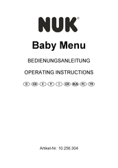 NUK Baby Menu Instrucciones De Operación