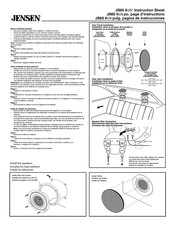 Jensen JS65 Instrucciones
