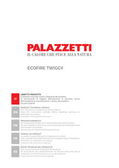 Palazzetti Ecofire TWIGGY Datos Técnicos Del Producto