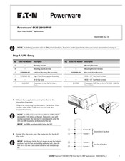 Eaton 9910-P18 Inicio Rápido