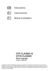 Hardi CP3 CLASSIC Instrucciones