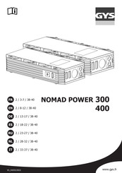 GYS NOMAD POWER 300 Manual De Instrucciones