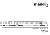 marklin RABe TEE II Manual De Instrucciones