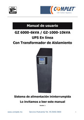 complet GZ 10000-10kVA Manual Del Usuario