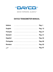 DAYCO TENSIOMETER Manual Usuario