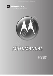 Motorola HS801 Manual Del Usuario