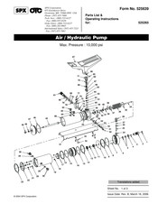 SPX OTC 525265 Lista De Partes E Instrucciones De Funcionamiento