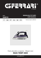 TREVIDEA G3Ferrari MAXI-TEMP 2800 G40018 Manual Del Usuario