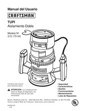 Craftsman TUPI Manual Del Usuario