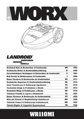 Worx LANDROID WR110MI Datos Técnicos & Declaración De Conformidad