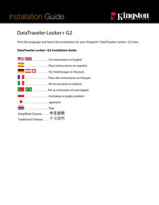 Kingston DataTraveler Locker+ G2 Manual De Instrucciones