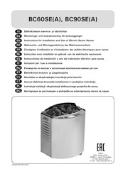 Harvia VEGA COMBI BC60SE Instrucciones De Instalacion Y Uso