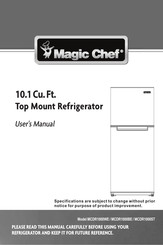Magic Chef MCDR1000WE Manual Del Usuario