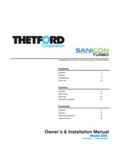 Thetford SANICON TURBO 300 Manual Del Propietário