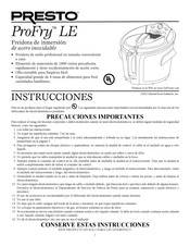 Presto 0548102 Manual De Instrucciones