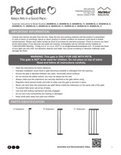 Midwest Pet Gate 2939SW-GL-11 Instrucciones De Montaje