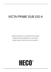 Heco VICTA PRIME SUB 252 A El Manual Del Propietario