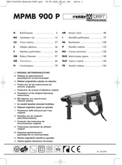 MeisterCraft Professional MPMB 900 P Traducción De Las Instrucciones De Servicio Originales