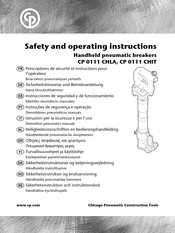 Chicago Pneumatic CP 0111 CHIT Instrucciones De Seguridad Y De Funcionamiento