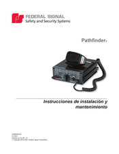 Federal Signal Pathfinder PF200 Instrucciones De Instalación Y Mantenimiento