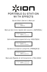 ION iCD04FX Manual De Inicio Rápido Del Usuario