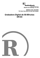 RadioShack DR-83 Manual Del Usuario