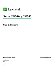 Lexmark CX317 Serie Guia Del Usuario