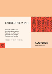 Klarstein ENTRECOTE 2-IN-1 Manual Del Usuario