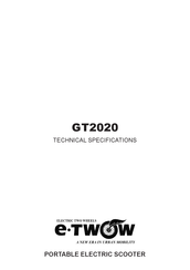 e-TWOW GT2020 Manual De Instrucciones