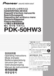 Pioneer PDK-50HW3 Manual De Instrucciones