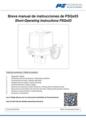 PS Automation PSQ 1503 Manual De Instrucciones