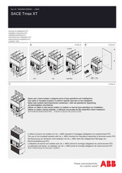 ABB SACE Tmax XT3 Instrucciones De Instalación