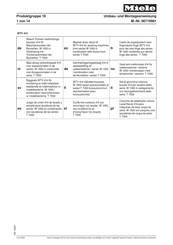 Miele 06719970 Instrucciones De Conversión Y Montaje