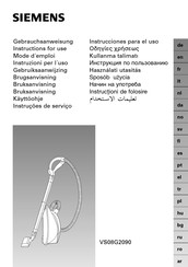 Siemens VS08G2090 Instrucciones Para El Uso