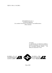 UralAZ 4320-31 2008 Guía De Operación