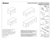Steelcase Elective Elements - Leg Base Credenza Shipped Assembled Manual De Instrucciones