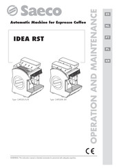 Saeco CAP020A Manual Del Usuario