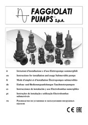 Faggiolati Pumps M425 Serie Instrucciones De Instalacion Y Uso