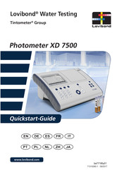 Lovibond Tintometer XD 7500 Guia De Inicio Rapido