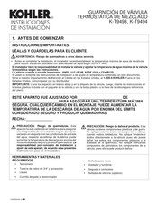 Kohler K-T9493 Instrucciones De Instalación