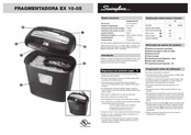 Swingline EX10-05 Manual De Instrucciones