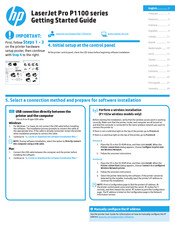 HP LaserJet Pro P1100 Serie Manual De Instrucciones