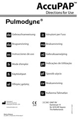 Pulmodyne AccuPAP Instrucciones De Uso