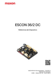 Maxon Escon 36/2 DC Manual Del Usuario