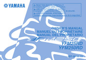 Yamaha YFM25RD Manual Del Propietário