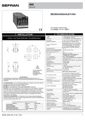 gefran 798-4097 Manual Del Usuario